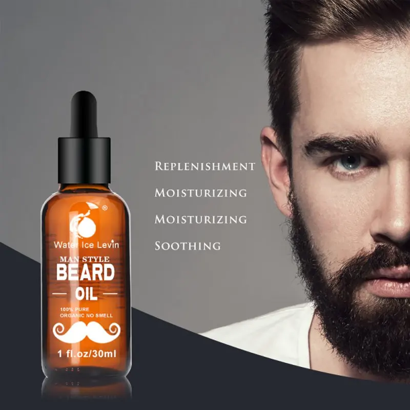 

30ml Gentlemen Beard Oil Moisturizes Facial Hair Moustache Oils Pure Organic Beard Essential Oil