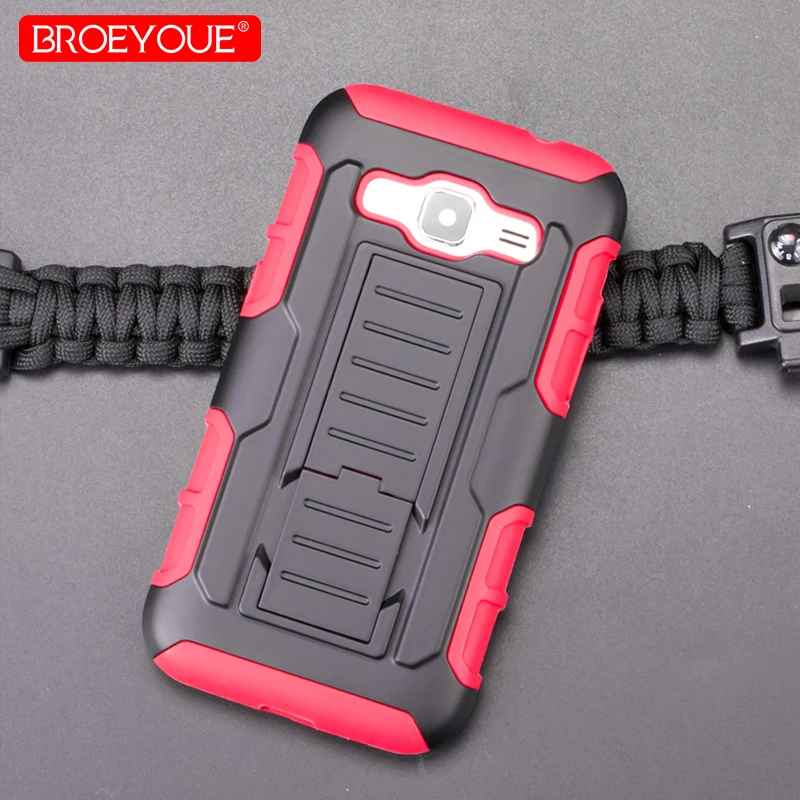 

BROEYOUE Armor Holster Case For Samsung Galaxy Core Prime G360H G361H SM-G360H SM-G361H G360 Impact Shockproof Phone Cases Bags