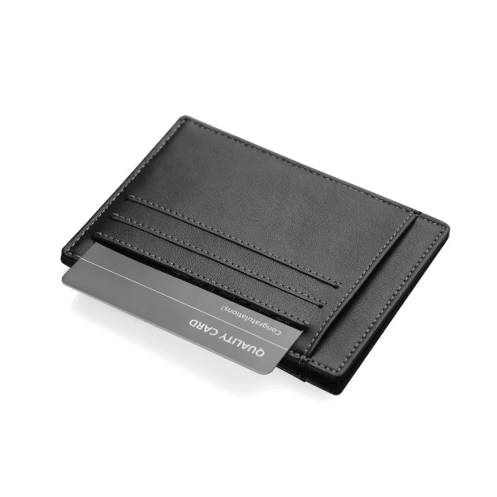 

Men Ultra-thin Mini Wallet Genuine Leather Short Card Wallet