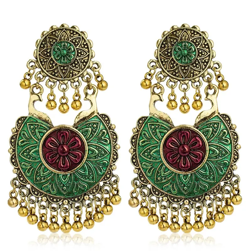 SHUANGR цыганские украшения индийские длинные маленькие серьги подвески Jhumka