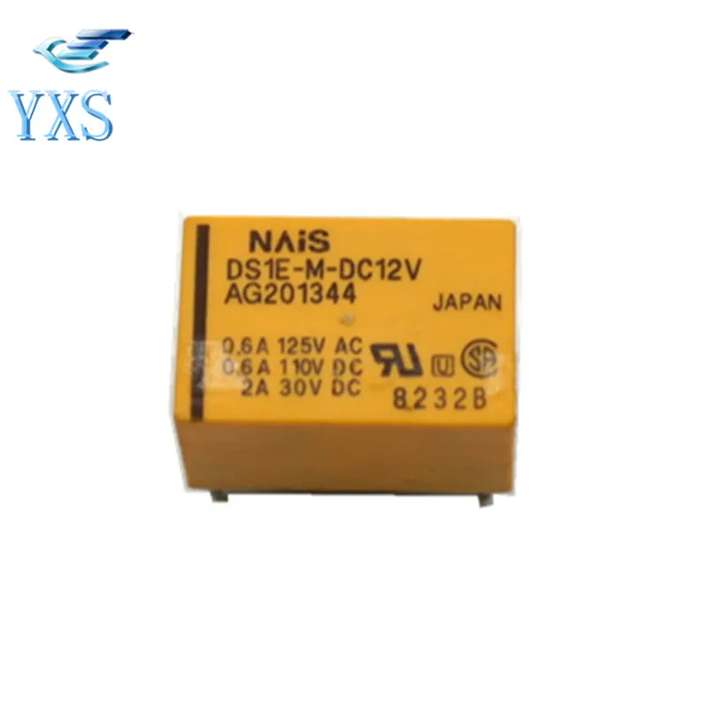

10PCS/LOT DS1E-M-DC12V Realys DS1E-S-DC12V DS1E-M-12V 5 Pin