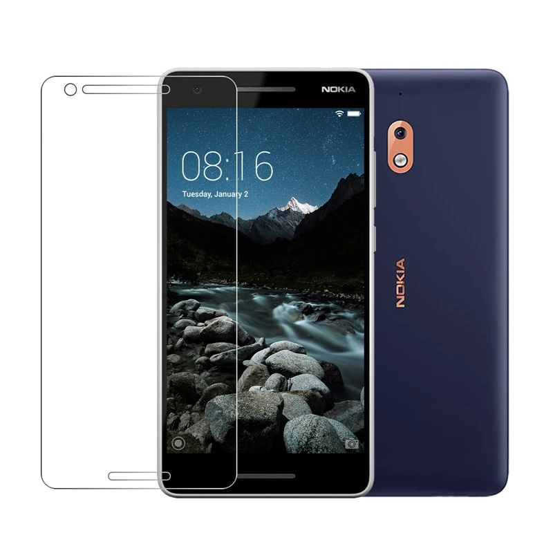 10 шт./лот 2.5D 0 26 мм 9H Премиум Закаленное стекло для Nokia 2 1 Защитная пленка 5