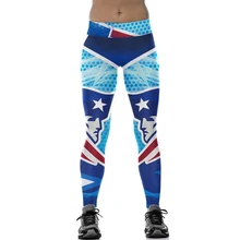 Горячая Распродажа штаны с высокой талией Модные женские 3d принт звезда индивидуальность матч сексуальные удобные спортивные silm