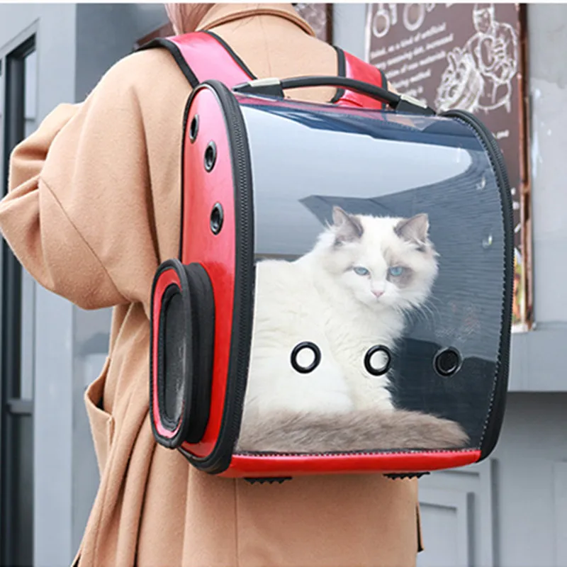 2019 fashion animal carrier for large cat Outdoor Carrying Backpack Space Capsule Pet Carrier Transparent Waterproof AprT4 (11)