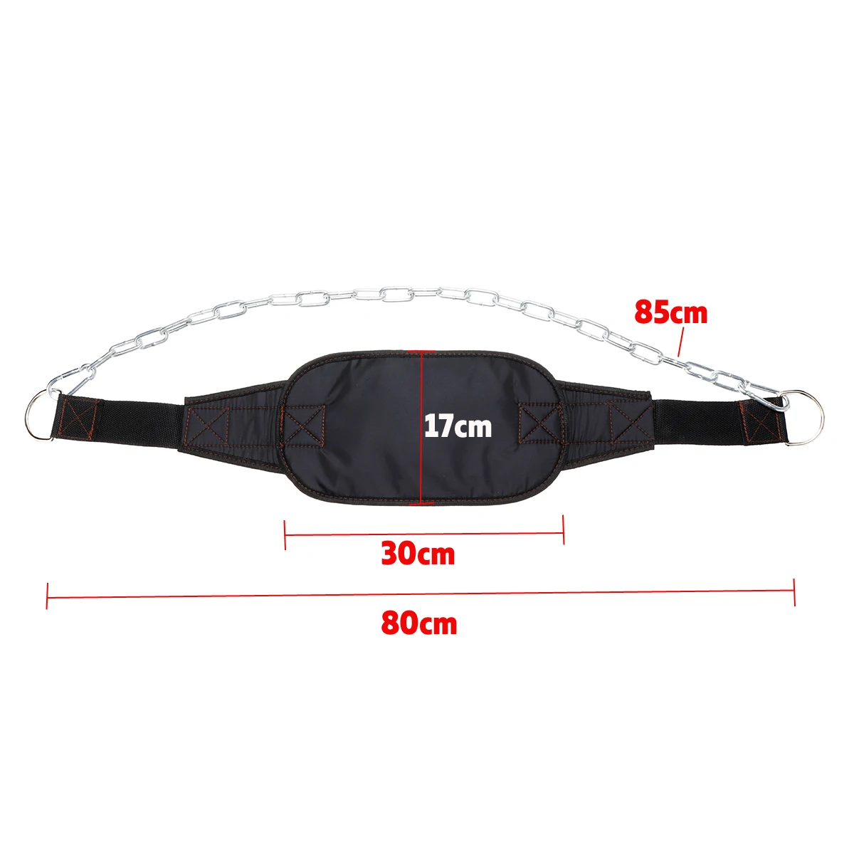 Fitness Equipment Weight Lifting Belt Gym Back Pull Up Chain Dipping Dip Body Building Workout Metal Chain Body