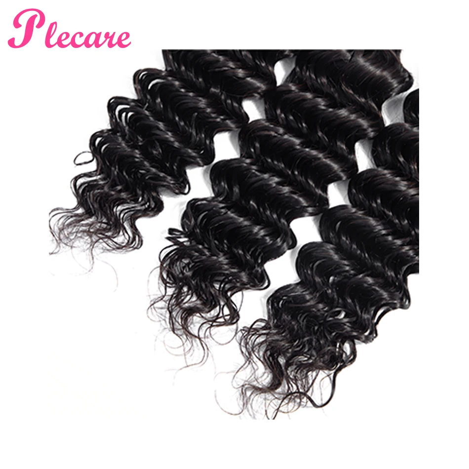Plecare Deep Wave Human Hair Bundles With Closure 4 Bundles With Closure Malaysian NonRemy Hair Weave Bundles With Lace Closure Plecare Deep Wave Human Hair Bundles With Closure 4 Bundles With Closure Malaysian NonRemy Hair Weave Bundles With Lace Closure