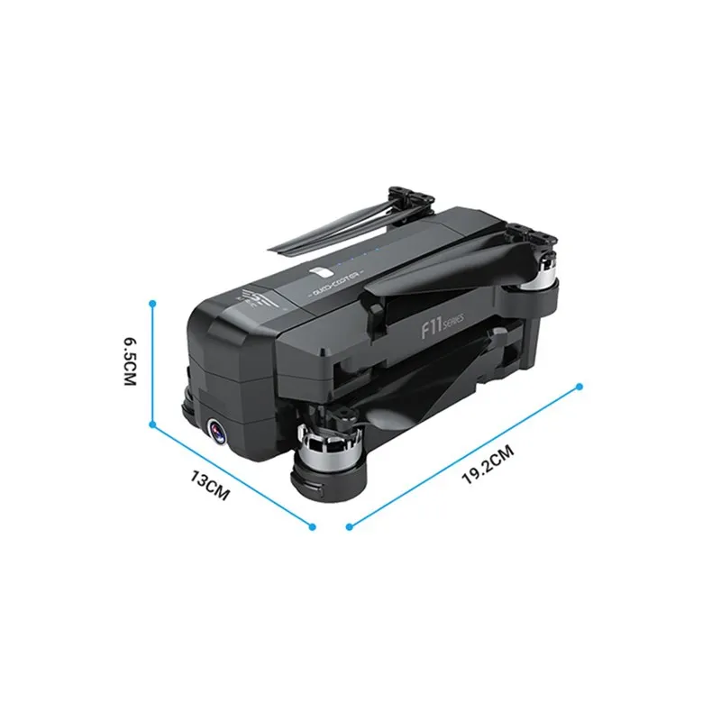 Складной бесщеточный Радиоуправляемый квадрокоптер SJRC F11 GPS Wi Fi FPV 1080P