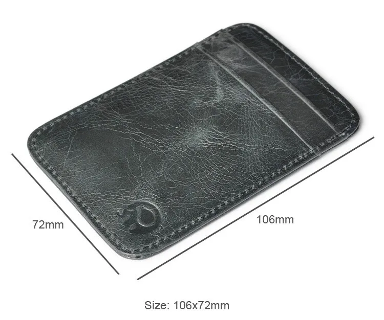

Slim Credit Card Holder Mini Wallet ID Case Purse Bag Pouch Black Antitheft Rfid Blocking Wallet Pass Port Holder