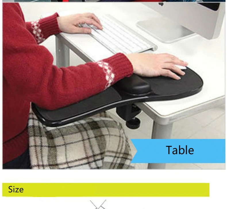 Творческий Мышь Pad стол и стул двойного назначения защиты запястье площадку рука кронштейн офисные многофункциональные Мышь лоток