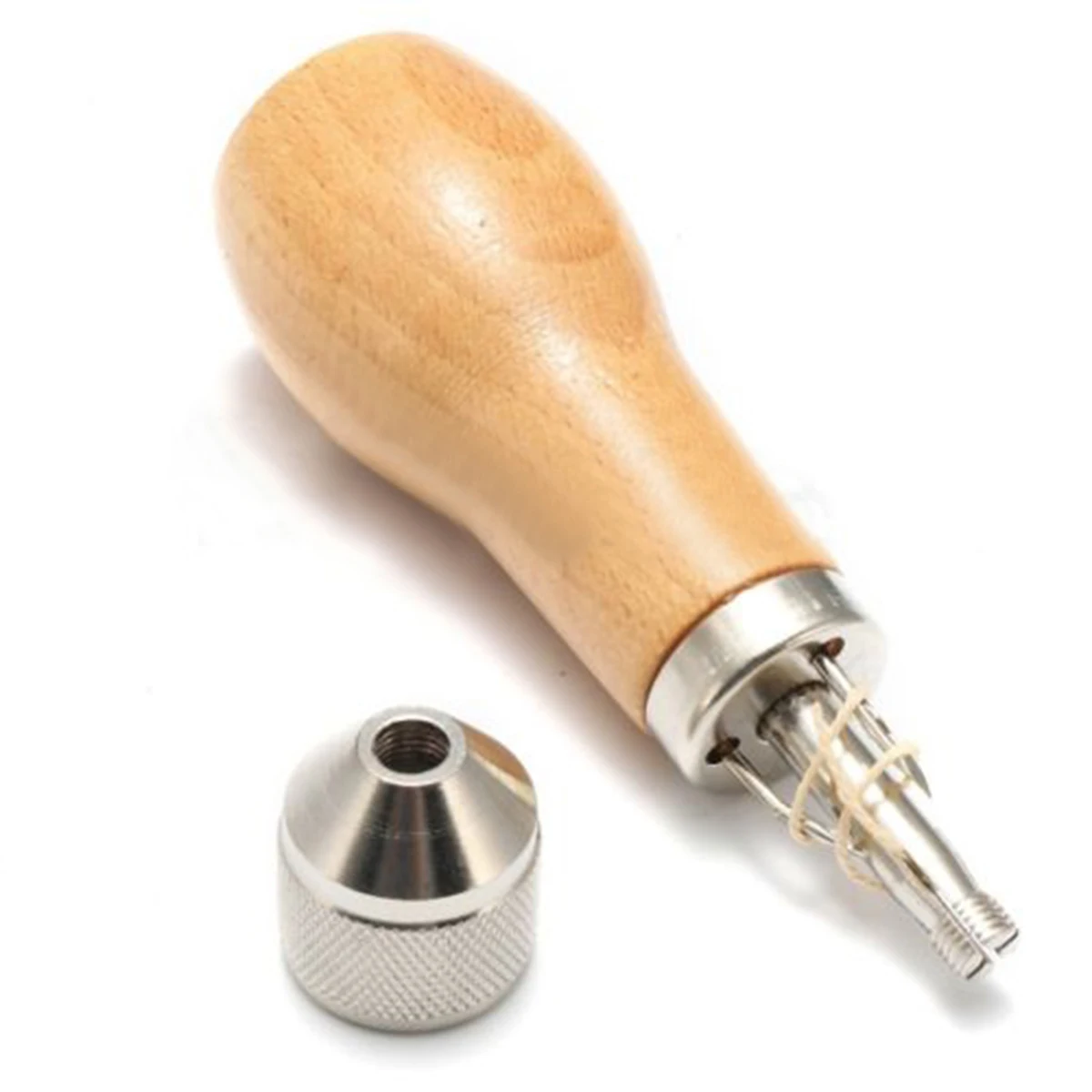 1set  New Leather Craft Tool Stitching Sewing Awl With Waxed Thread And Needles