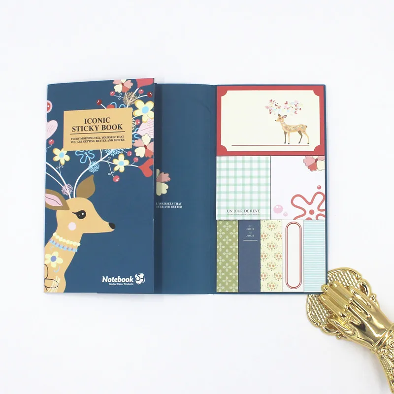 

Fromthenon Cute Sticky Notes School Student Post Portable Memo Pad Index Label Sticker Office Decoration Kawaii Stationery