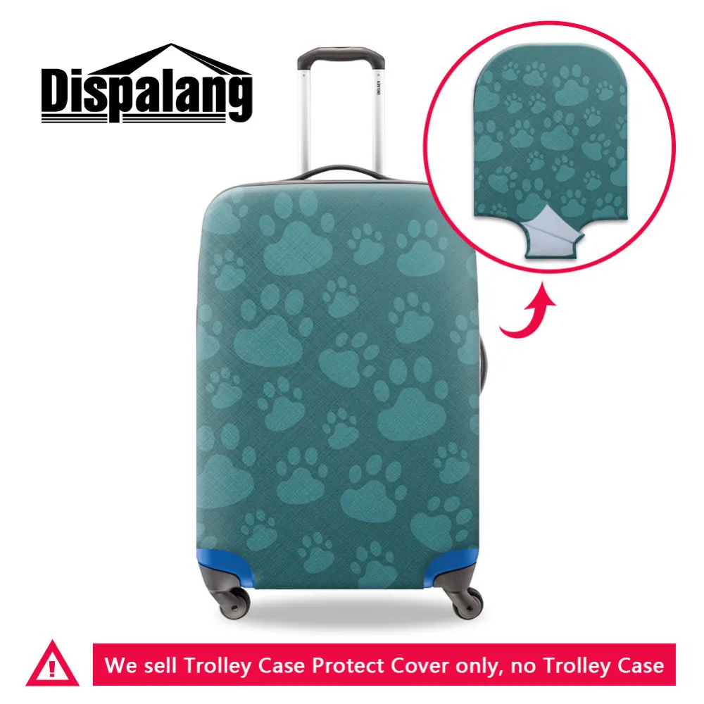 Dispalang толстые багаж Защитные чехлы для 18-30 дюймов тележки случаев животных кошка лапой печати Эластичный чемоданы пыль Обложки