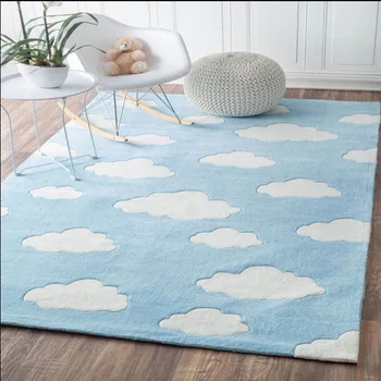 

Cloud Pattern Carpets Kids Room Bedroom Bedside Pink Rugs Cartoon Kindergarten Carpet For Living Room Sofa Coffee Table Mat