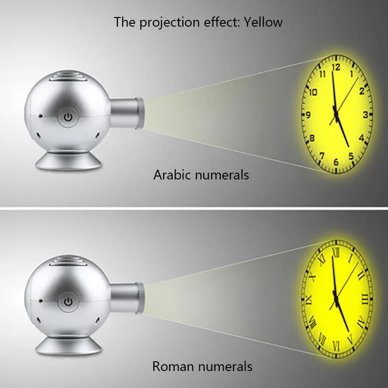 Горячая Распродажа, современные настенные часы с круговой проекцией, римская аравийская цифровая игла с подсветкой, механические пластиковые часы