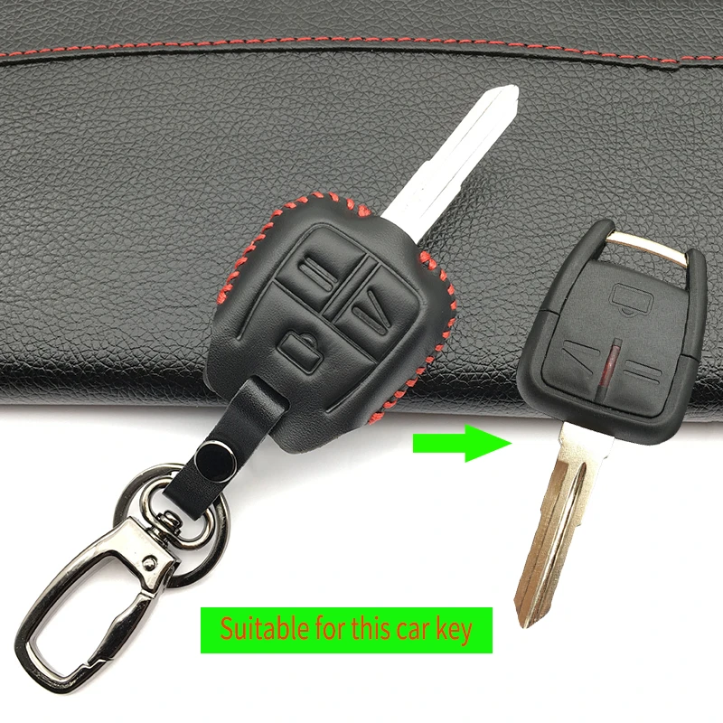 

New Design Leather Key Car Key Case Keyboard Cover For Vauxhall Opel Vectra Astra Zafira Hot Sale 3 Buttons Protect Shell