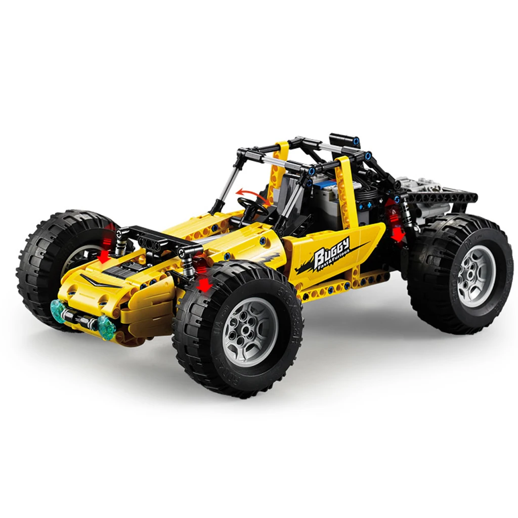 

DIY 522PCS RC Remote Control Buggy Car All-terrain Vehicle Building Bricks Assembling Kits Intelligence Game Toy