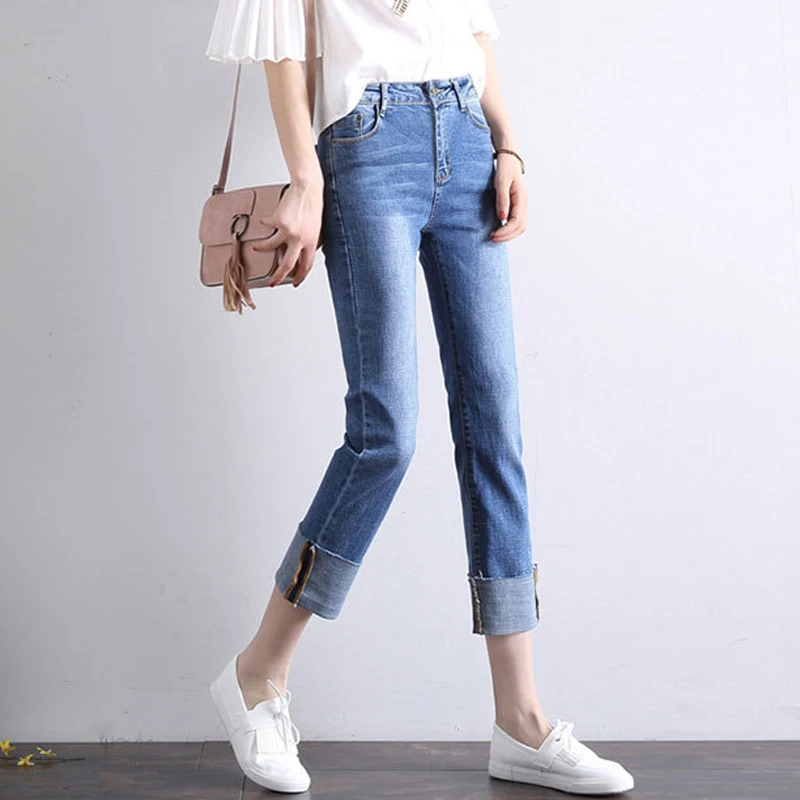 2018 Women Summer Jeans Pants Loose Casual Female Denim Jeans Trousers