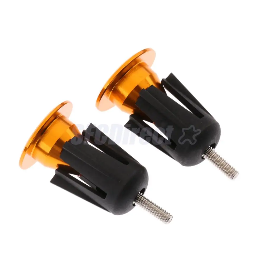 1 Pair Aluminum Alloy Bike Handlebar End Plugs Mountain Road Bicycle Cycling Handle Bar Grips Caps Stoppers 
