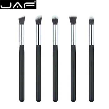

JAF 100% Vegan Eyeshadow Bushes for Makeup 5 PCS Mini Precision Kabuki Make Up Brush Set Synthetic Eye Shadow Brushes J0516S-B
