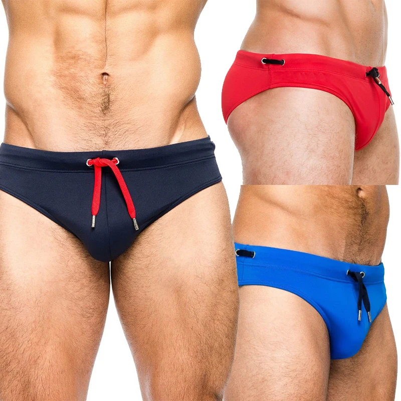 

Sexy Swimwear Men Swim Briefs Quick Dry Swimming Trunks Swimsuit For Boys Boards Beach short Sunga maillot de bain homme