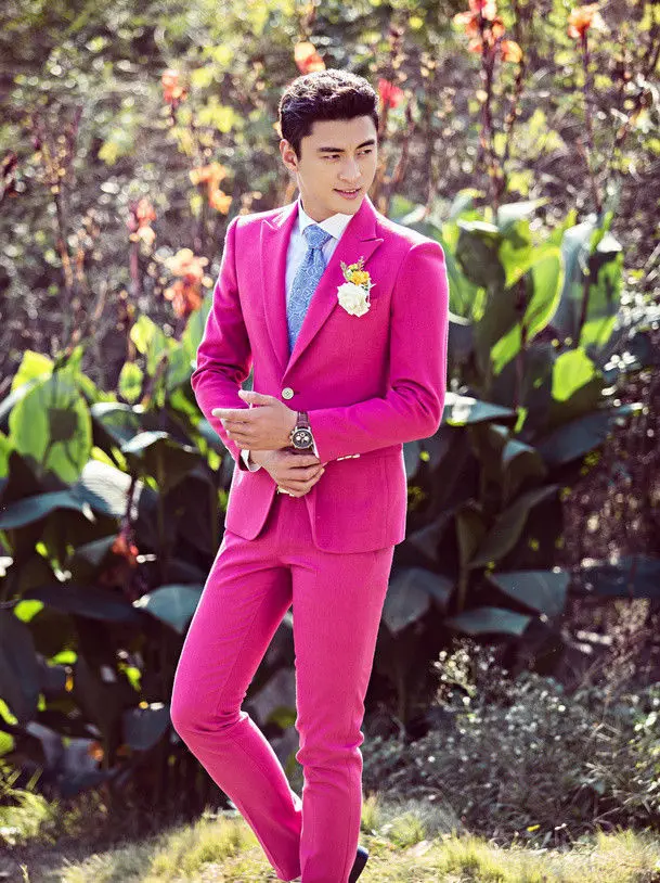 Us 9265 15 Offmens Desainer Pakaian Slim Pria Jas Pengantin Pria Pernikahan Formal Tuksedo Pakaian Pesta Suits Jaket Celana In Setelan From