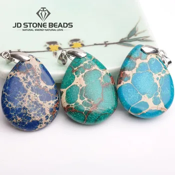 

Free Shipping Emperor Stone Drop Shape Pendant Personalized Fashion Hand-made Jewelry Ornament