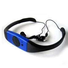 Спортивная музыка 8 Гб памяти подводный mp3-плеер радио FM голова носить Дайвинг Плавание Серфинг Спорт Супер водонепроницаемый ipx8 MV28