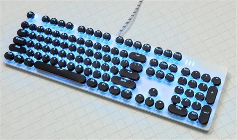 DIY Keycap Ретро СТИМ панк пишущая машинка ключи для механической клавиатуры Кнопка 104 стандартная клавишная крышка макет США