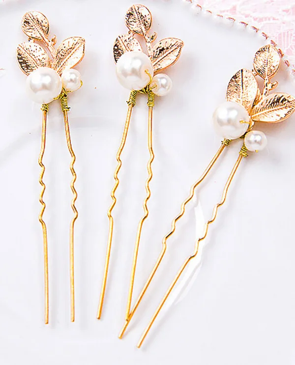 Золотые женские украшения для волос ручной работы цветок кристалл ...