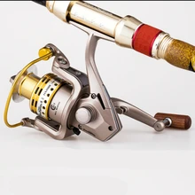 Двойные подшипниковые системы круг лески для рыбы 9+ 1 BB предварительно загружаемые спиннинговые рыбильные колеса 5,5: 1 высокое передаточное отношение Троллинг/Дальний рыбий катушка