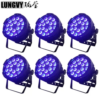 

Free Shipping 6pcs/Lot 18x15w 5in1 RGBWA IP65 LED Par Light Outdoor LED Par Waterproof For Dj Night Club Party Event