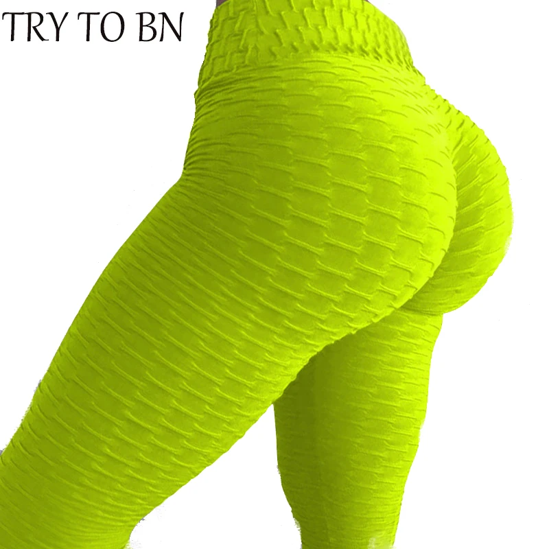 Попробуйте BN 3 цвета фитнес одежда Высокая талия повседневные однотонные брюки для фитнеса поднятие бедер впитывающие пот Леггинсы для женщин