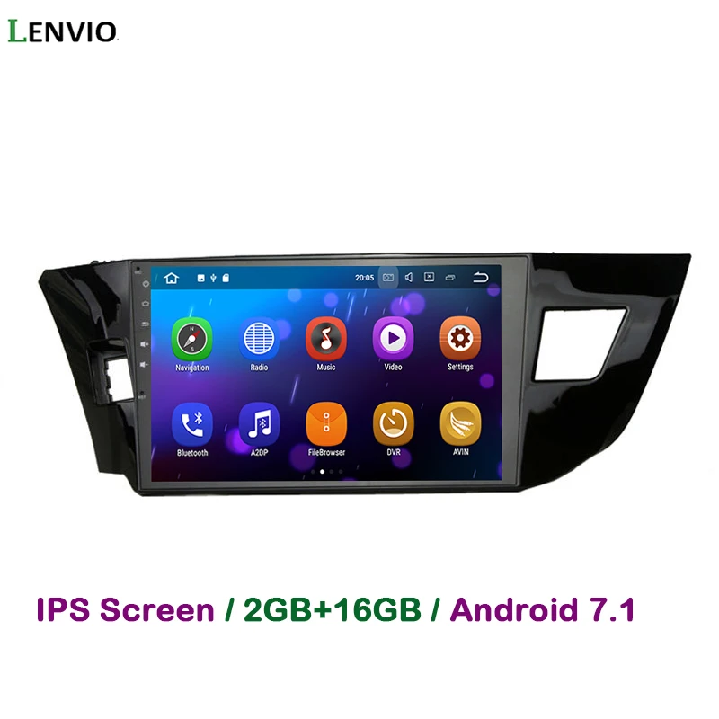 cheap Lenvio 2G RAM Quad Core Android 7.1 CAR Radio GPS Navigation multimedia For Toyota Corolla 2014 2015 2016 CAR DVD player DAB IPS