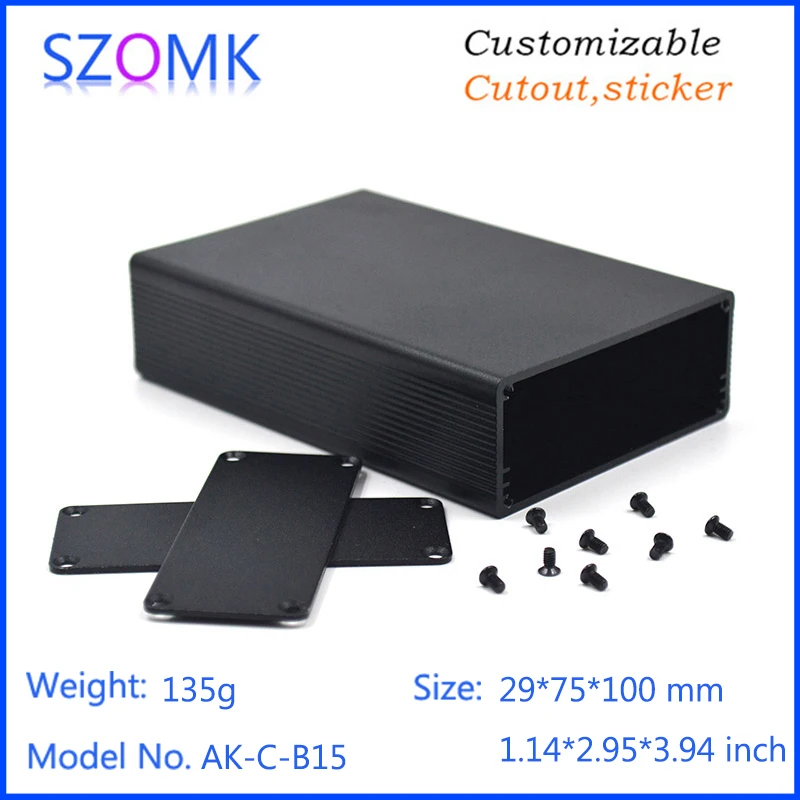 aluminum box for electronic project extruded aluminum electrical cabinet szomk aluminum housing for pcb design GPS control enclosure (4)