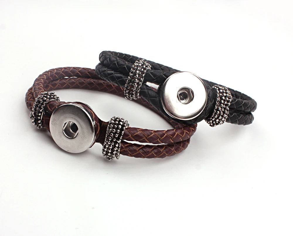 Buy Braided Leather Bracelet for One Interchangeable