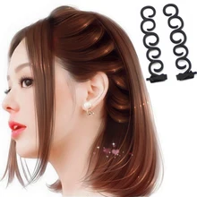 М мизм 2 шт. Модные женские пончики булочки Волшебная легкая коса для женщин Корейский Круглый Волос Диск устройство Tress DIY Стиль волос Инструменты