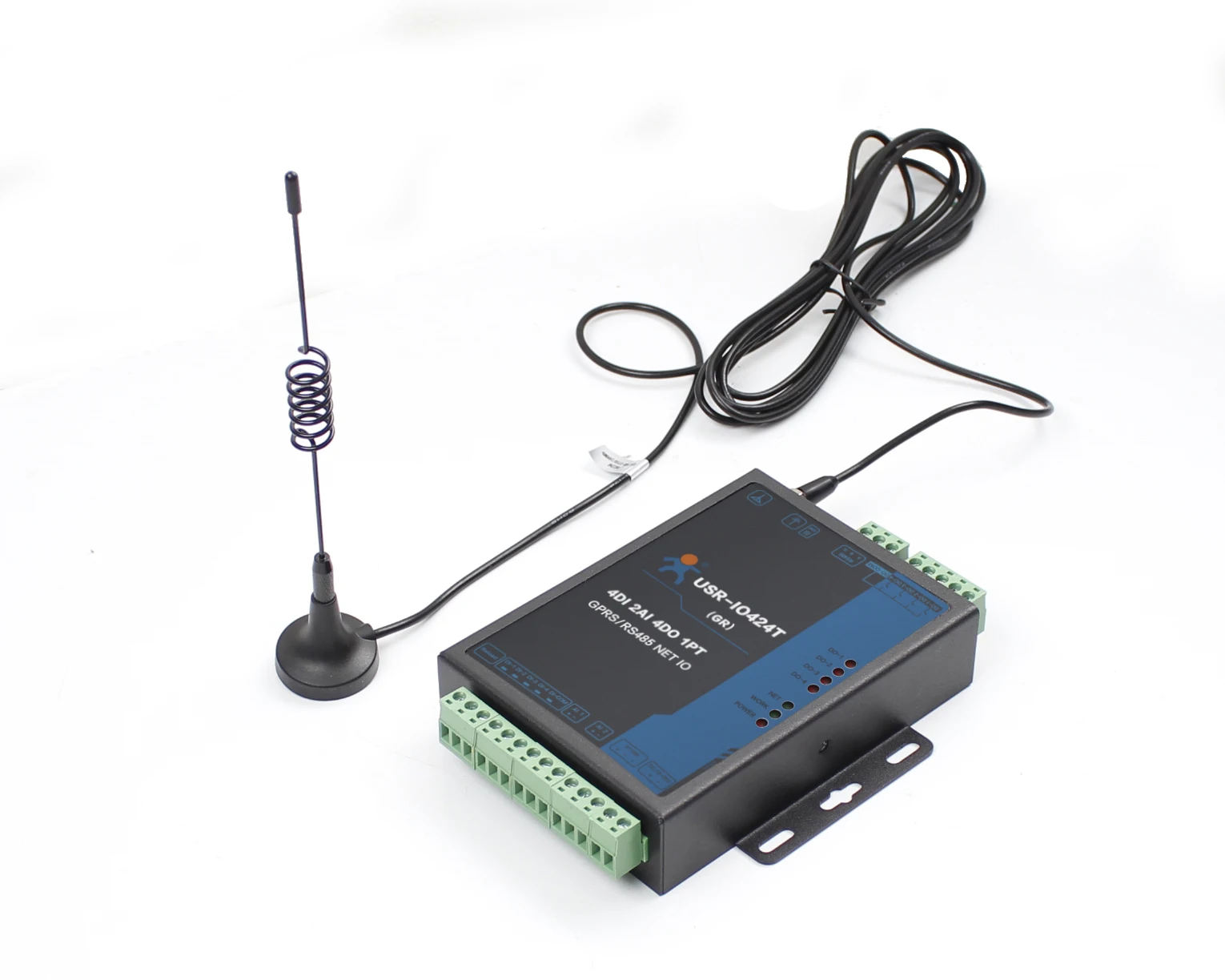  USR-IO424T-GR 4 Kanal GPRS GSM Netzwerk IO Controller 4 Weg Temperatur Erkennung Modbus TCP/RTU Unt