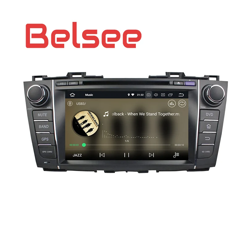 Cheap Belsee for Mazda 5 2009-2013 Car Stereo Android 8 Radio Octa Core PX5 GPS Navigation Head Unit Autoradio DVD Player Bluetooth 2