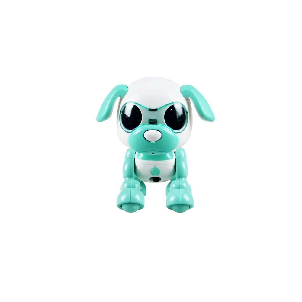 EBOYU Cute Smart Dog UInteractive Smart Puppy Robot Dog со светодиодный звуком и глазами - Цвет: Зеленый