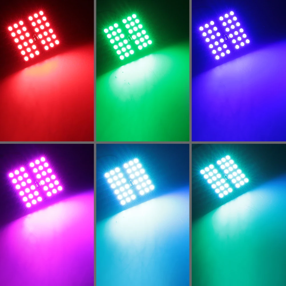 T10 5050 SMD 16 цветов RGB светодиодный светильник для салона автомобиля лампа чтения