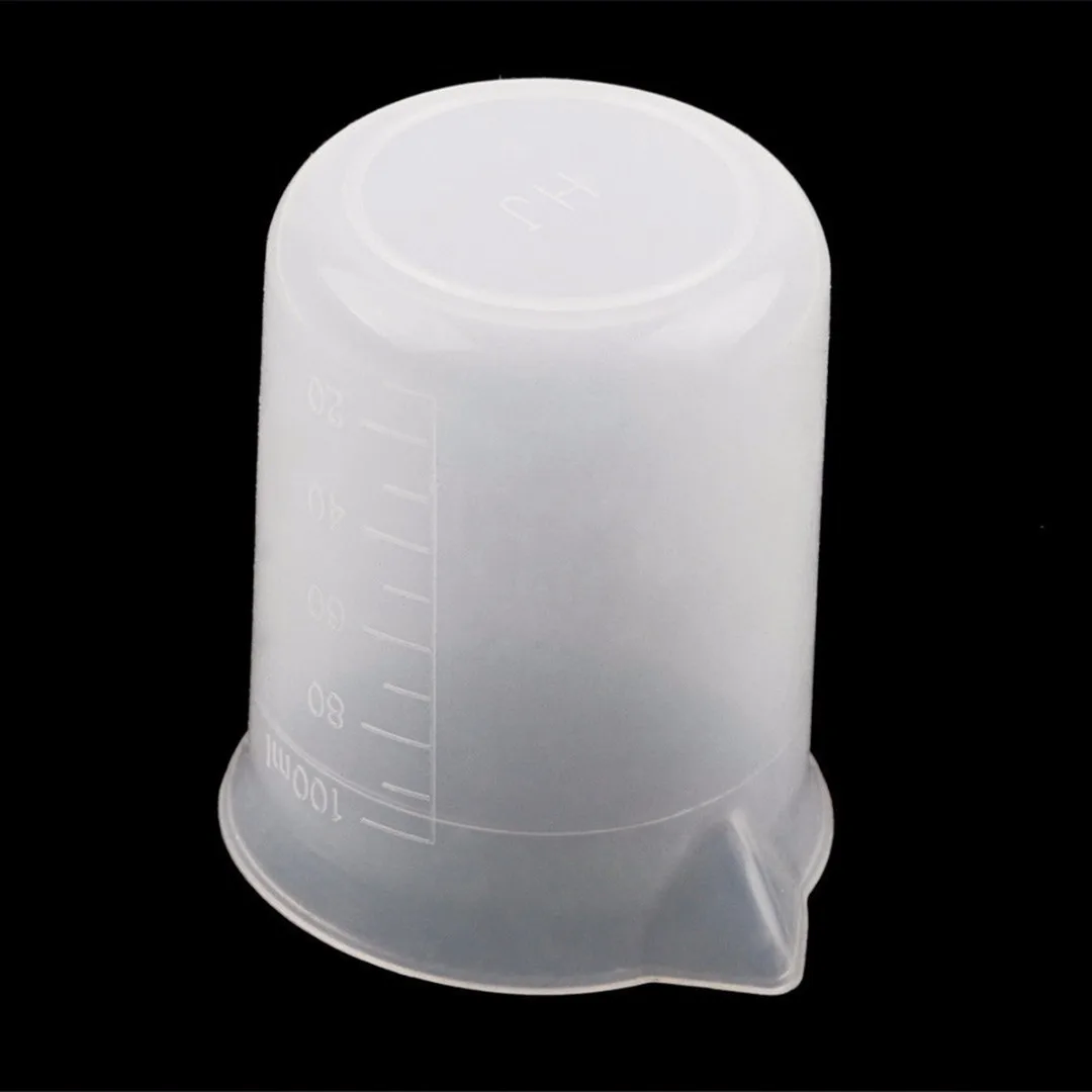 100ml New Measuring Cup Silicone Resin Glue Tool Jewelry Make DIY Practical Good Grips