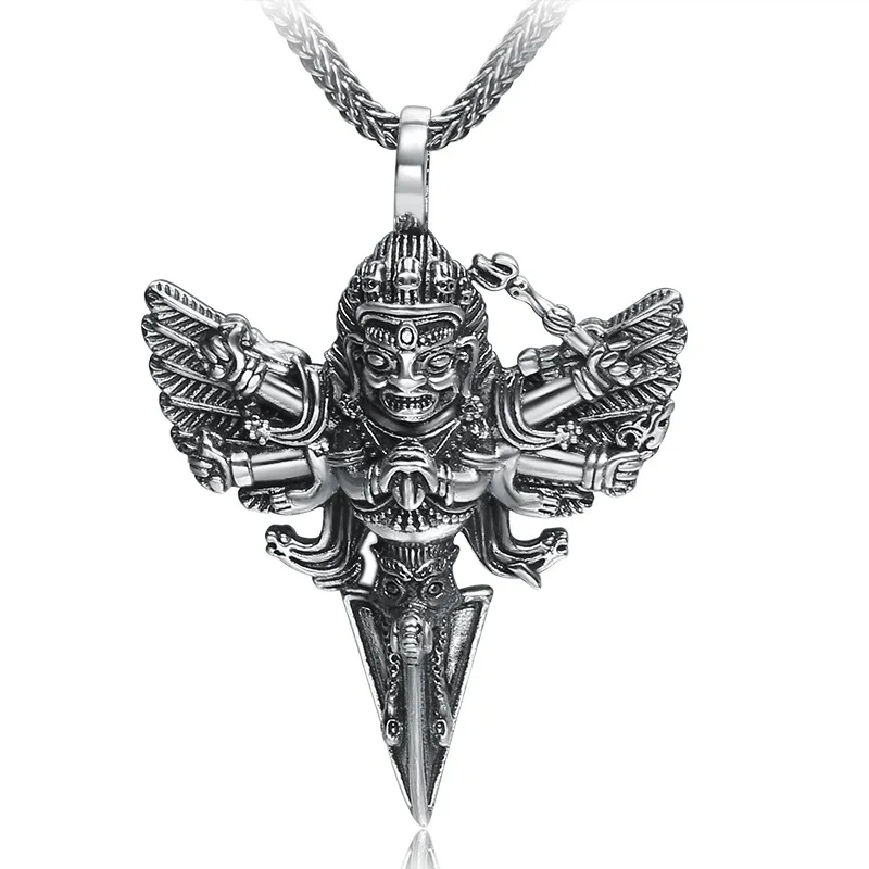 

Fashion Oxide The Statue Of Thailand 925 Silver Pendant For Man