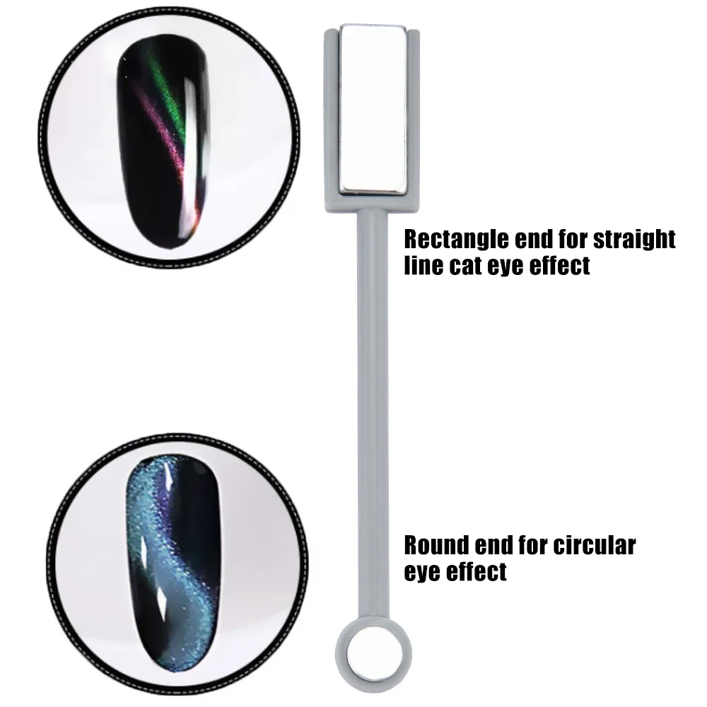 Сильных магнитных наклейка для ногтей 3D кошачий глаз магнит пера для UV гель-лака цветок расставить дизайн DIY ногтей инструменты волшебный