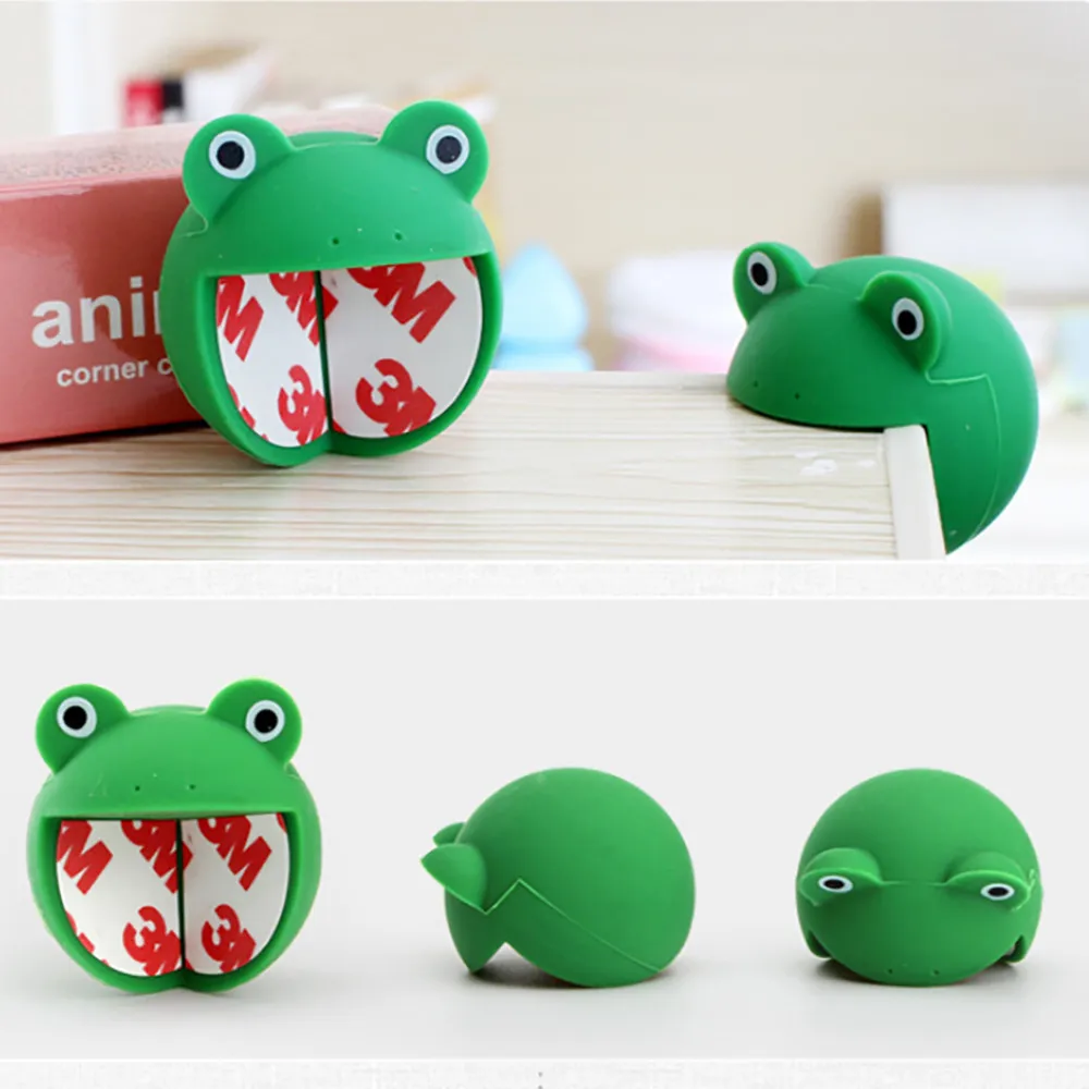 

2018 New 1PC Silicone Round Cartoon Animal Child Safety Right Angle Edge Corner Pad Anti Crash