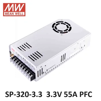 

MEAN WELL SP-320-3.3 switch power supply 3.3 volt 55A 181W PFC function 85-264VAC input meanwell power supply 3.3VDC led driver