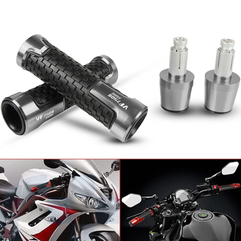 

Motorcycle Accessories Moto CNC handlebar grips handle grips and Bar Ends Silder Plug For Honda VF750S SABRE 1982-1986 1983 1984