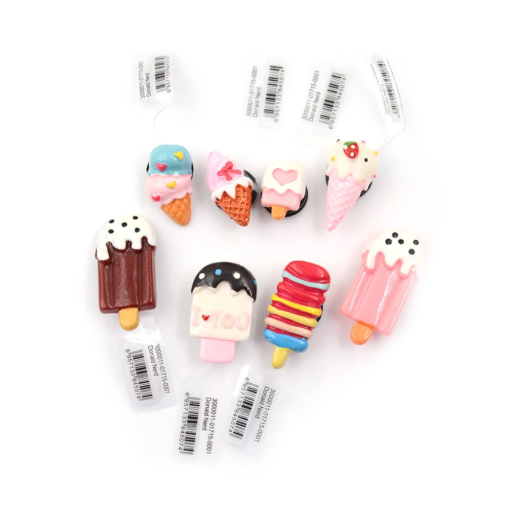 

1pc Lovely Ice Cream Style Kids Party Gifts Shoe Decoration Cake Resin Shoe Charms Accessories