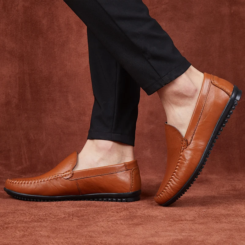 

Summer Casual Men Shoes Fashion Flat Shoes Man Casual Peas Shoes Loafers Italy Style Design Pumps Classic Sneaker HC-003