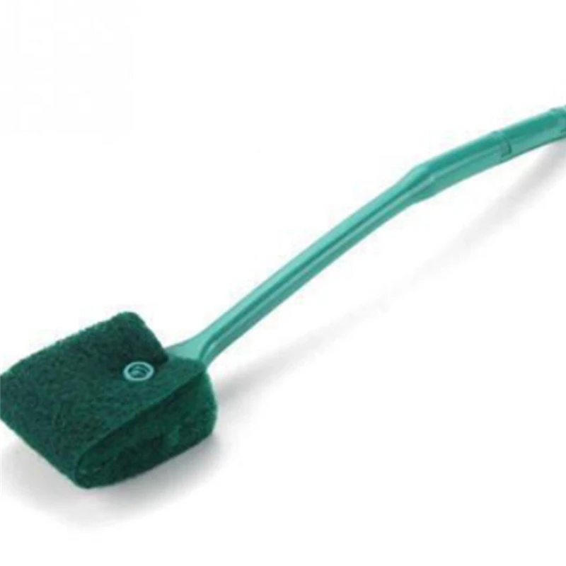Creative Green Aquarium Tank Clean Brush Fish Net Gravel Rake Algae Scraper Fork Sponge Window Glass Cleaning Tools |