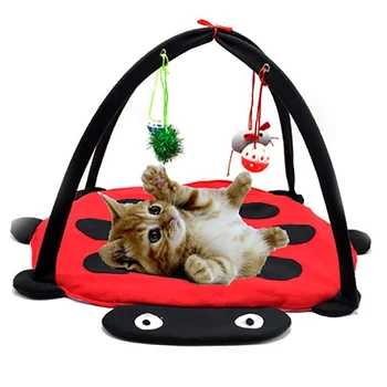 

Cats Beds Foldable Pet Cats Hammock Soft Cotton Breathable Tent Kitten Playing Toys LBShipping